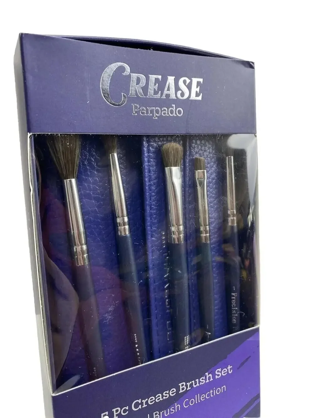 Makeup Depot 5pc Crease Cut Parpado Brush Set with Case